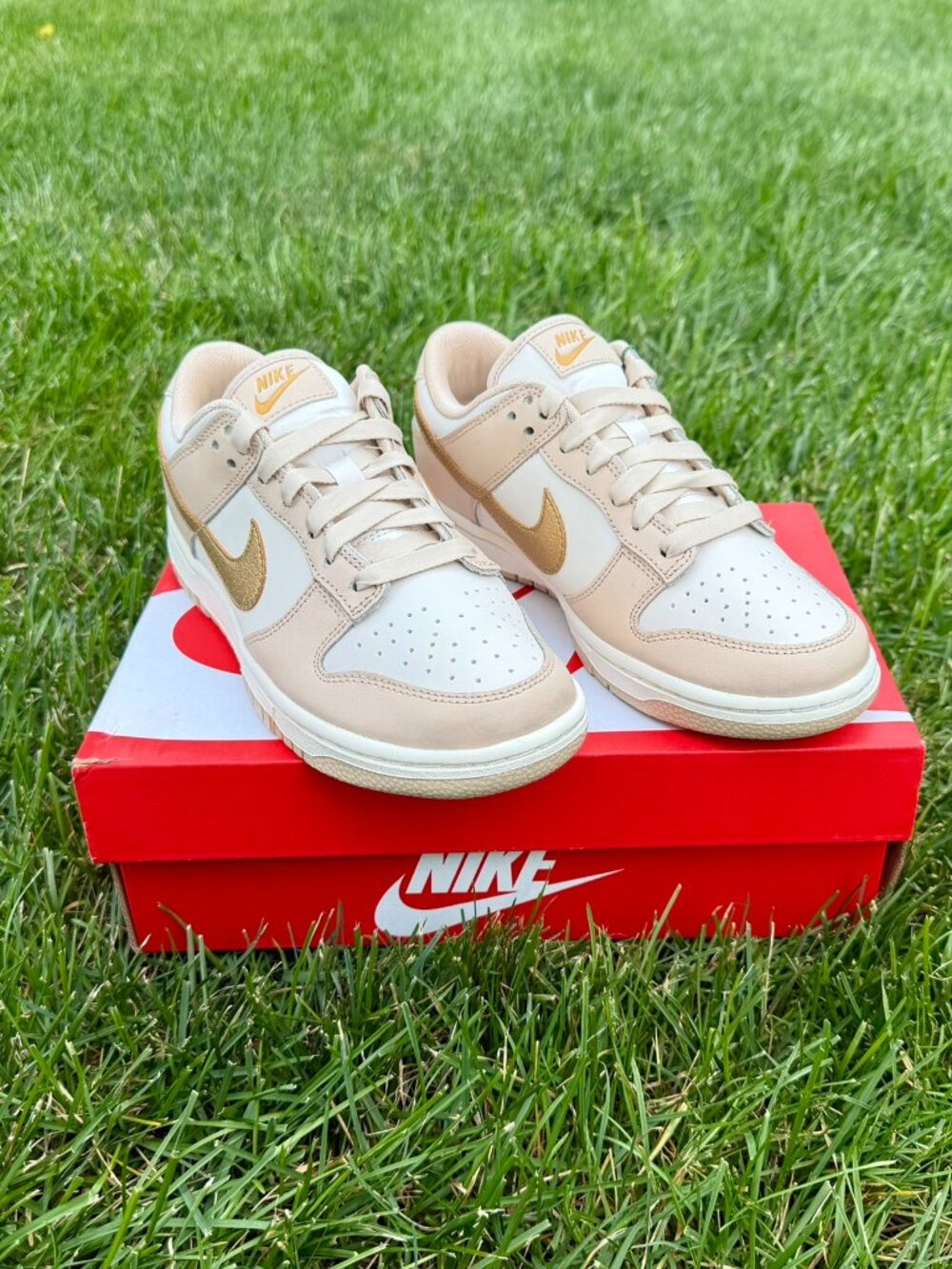Nike Dunk Low Phantom Metallic Gold (Women's)